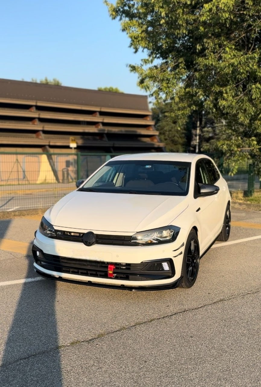 ⭐VW POLO SPLITTER AW1 2017+ LOOK STANDARD EVO NERO LUCIDO⭐