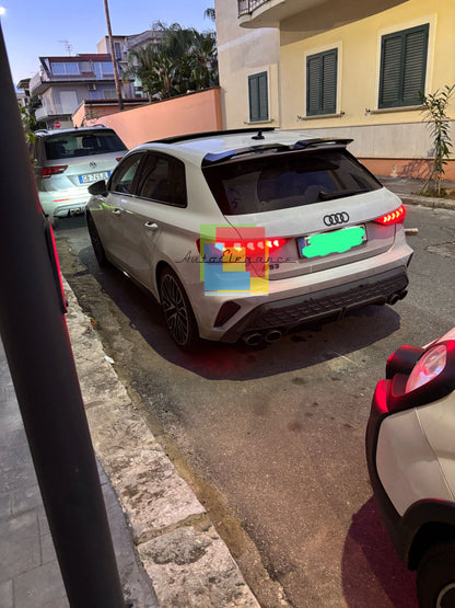 0974✨SPOILER ADATTO PER AUDI A3 8Y 2020+ LOOK NERO LUCIDO DESIGN SPORTIVO✨