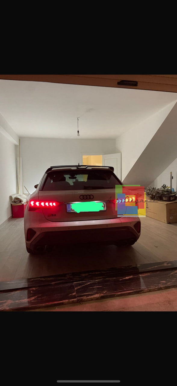 0974✨SPOILER ADATTO PER AUDI A3 8Y 2020+ LOOK NERO LUCIDO DESIGN SPORTIVO✨