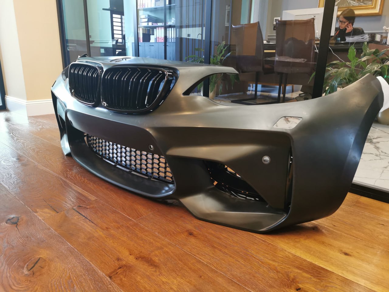 ⚡2185 PARAURTI ANTERIORE ADATTO PER BMW SERIE 2 F22 F23 2013-2017 LOOK M2⚡