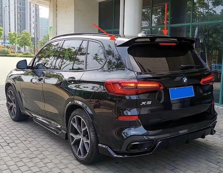 🔥2188 SPOILER ADATTO PER BMW X5 G05 2018+ MSPORT LOOK TUNING NERO LUCIDO🔥