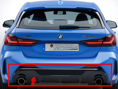 🔥 0854 DIFFUSORE ADATTO PER BMW SERIE 1 F40 MSPORT NERO LUCIDO🔥