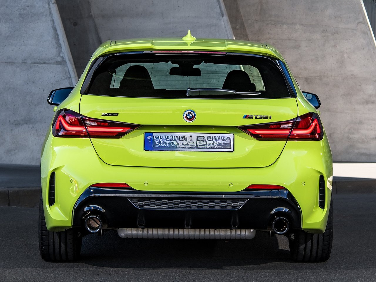 🔥 0854 DIFFUSORE ADATTO PER BMW SERIE 1 F40 MSPORT NERO LUCIDO🔥