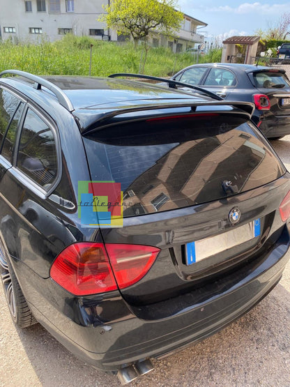 2192 SPOILER TETTO ADATTO PER BMW E91 05-11 STATION NERO LUCIDO