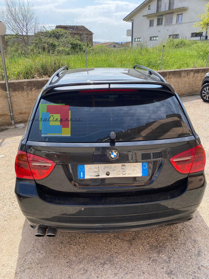 2192 SPOILER TETTO ADATTO PER BMW E91 05-11 STATION NERO LUCIDO