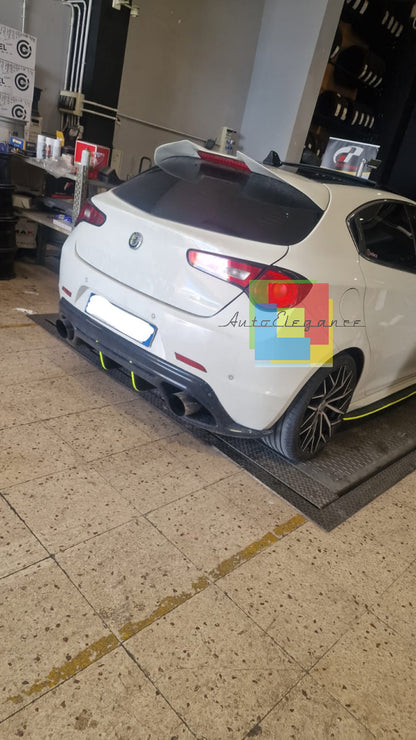 💥 0405 DIFFUSORE POSTERIORE ADATTO PER ALFA ROMEO GIULIETTA NERO LUCIDO💥