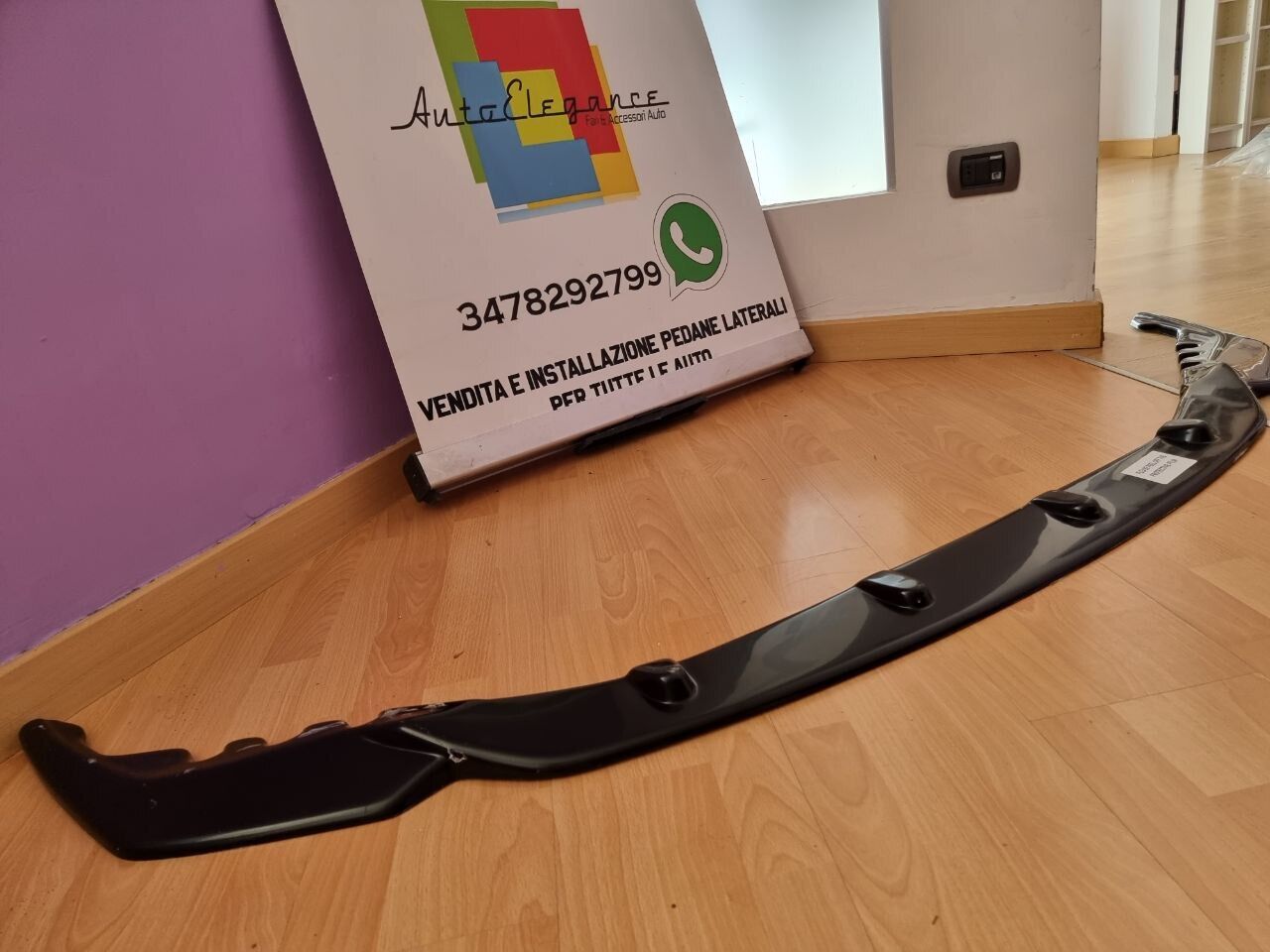 🔥0538 SPLITTER ADATTO PER BMW SERIE 4 G82 M4 SERIE 3 G80 M3 2020+ NERO LUCIDO🔥