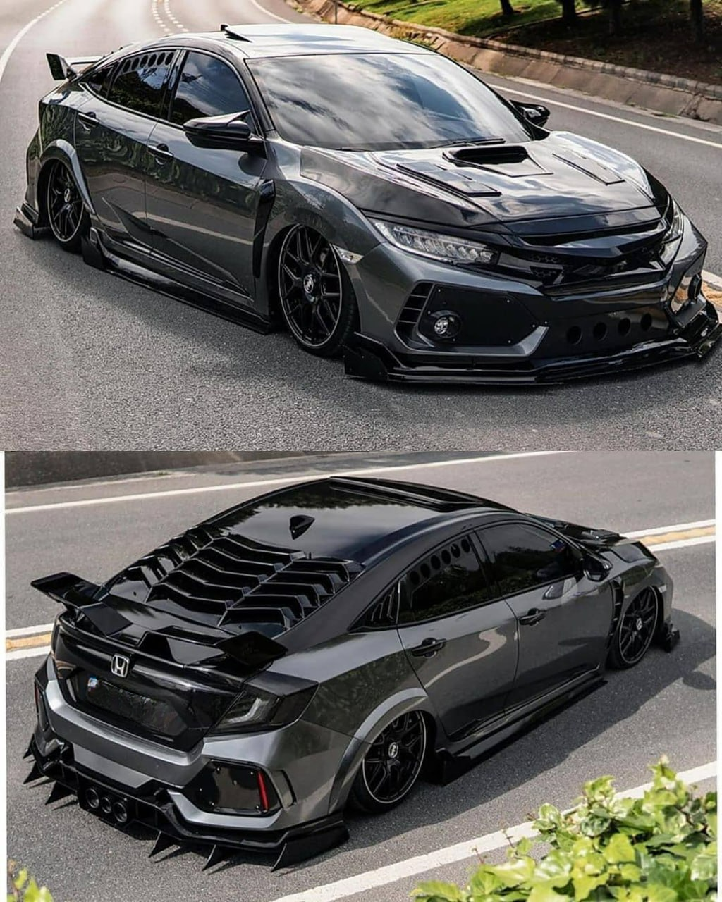 ART.2155 GRIGLIA LUNOTTO HONDA Civic FC 2016-2021 BERLINA Rear Window Louver