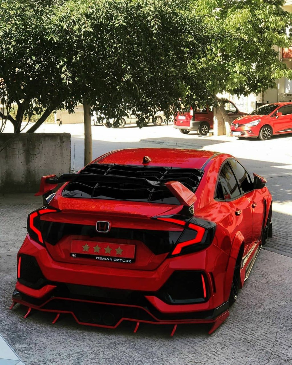 ART.2155 GRIGLIA LUNOTTO HONDA Civic FC 2016-2021 BERLINA Rear Window Louver