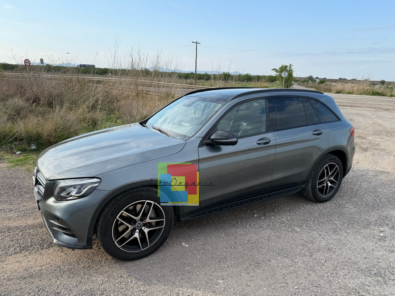 0225🔥PEDANE LATERALI ADATTE PER MERCEDES GLC C253 X253 NERO look AMG black🔥