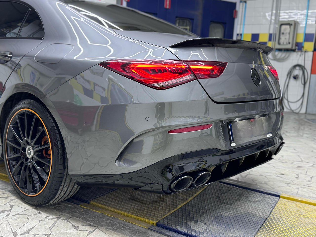 0810⭐Diffusore e terminali di scarico cromati adatti per Mercedes CLA W118⭐