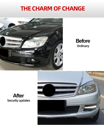 ⭐ GRIGLIE FENDINEBBIA ADATTO PER MERCEDES W204 2007-2011 LED DIURNE⭐
