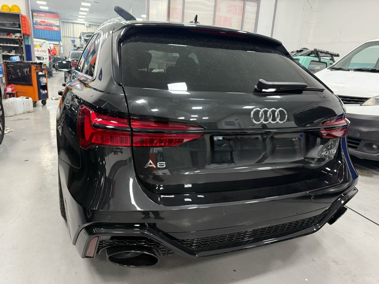 ⭐PARAURTI POSTERIORE PER AUDI A6 C8 2018-2022 AVANT LOOK RS6⭐