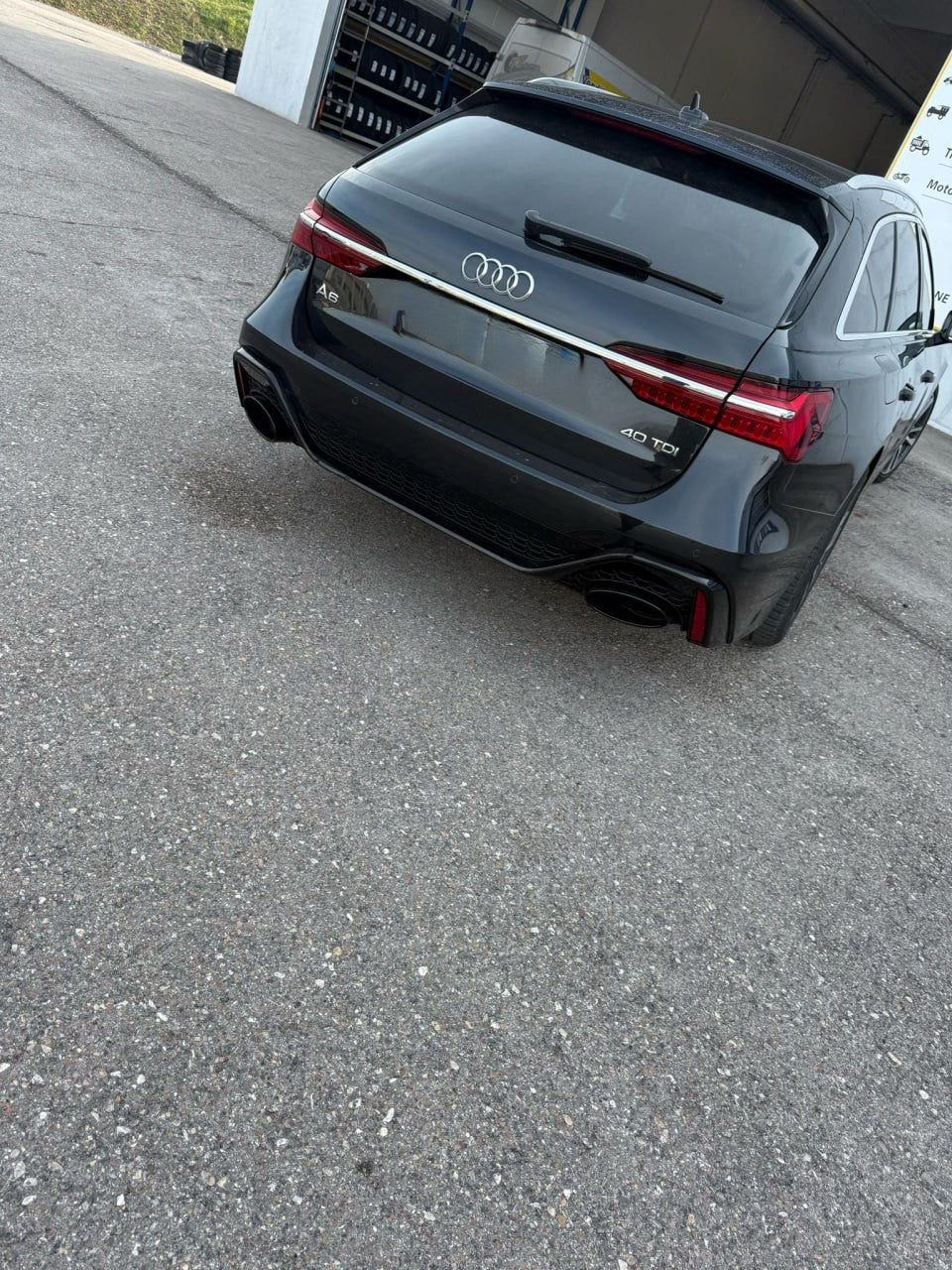 ⭐PARAURTI POSTERIORE PER AUDI A6 C8 2018-2022 AVANT LOOK RS6⭐