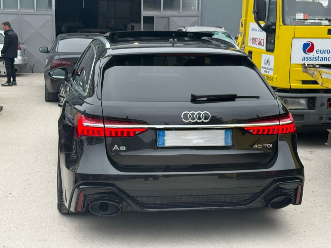 ⭐PARAURTI POSTERIORE PER AUDI A6 C8 2018-2022 AVANT LOOK RS6⭐
