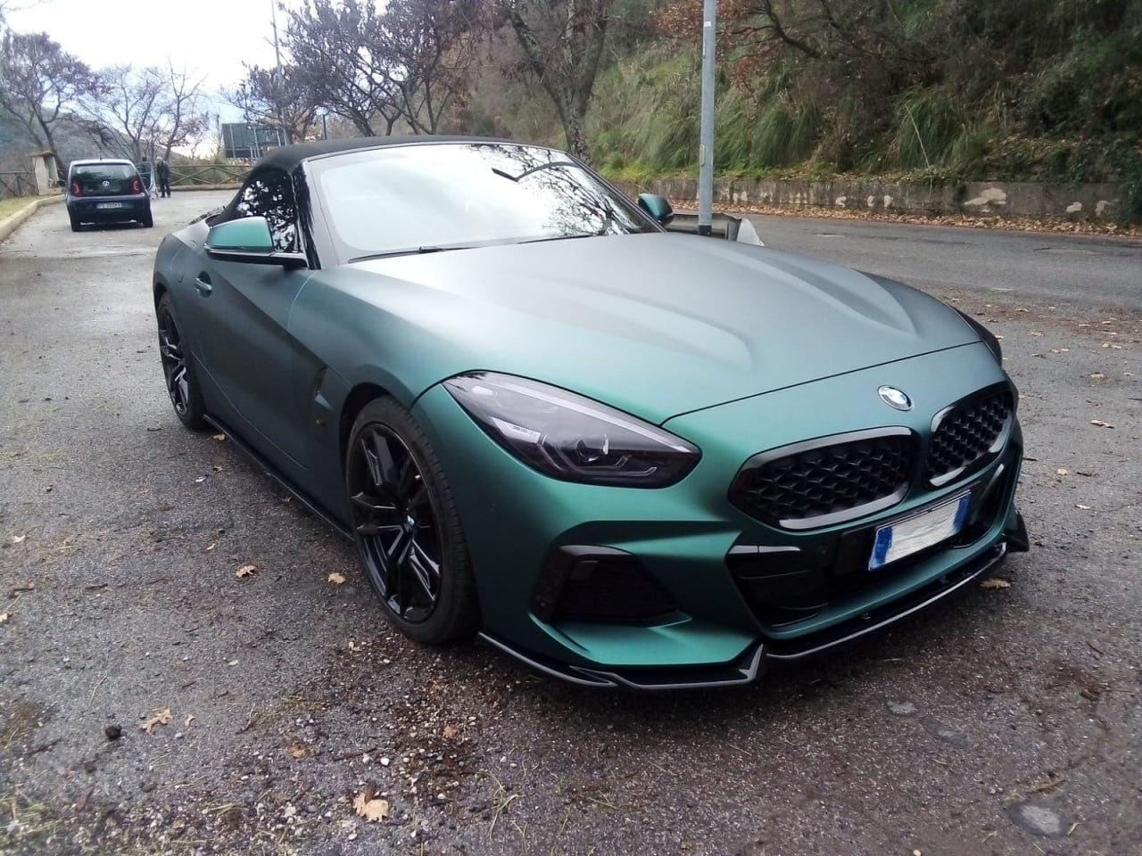 ⭐0212⭐SPLITTER ANTERIORE ADATTO PER BMW Z4 G29 2018+ M LOOK SPORT NERO LUCIDO 🔥