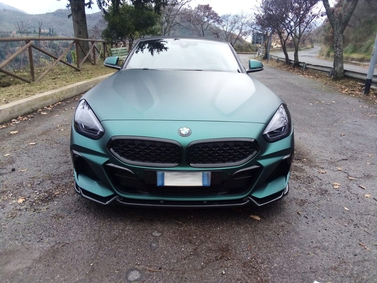 ⭐0212⭐SPLITTER ANTERIORE ADATTO PER BMW Z4 G29 2018+ M LOOK SPORT NERO LUCIDO 🔥