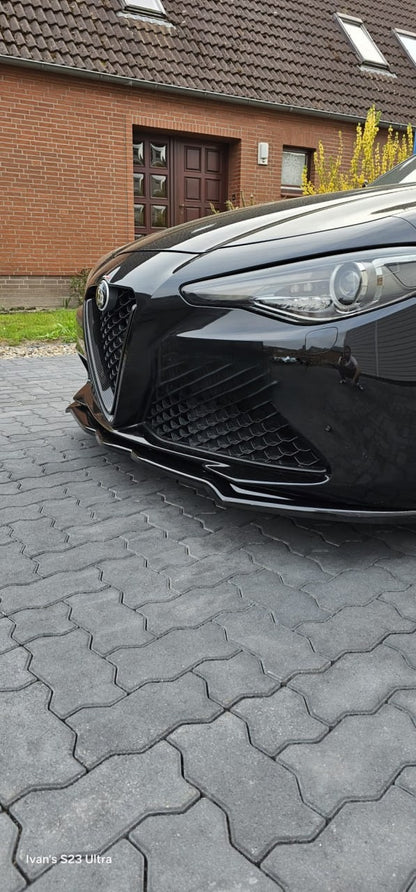 🔥0393 SPLITTER ADATTO PER ALFA ROMEO GIULIA VELOCE NERO LUCIDO🔥
