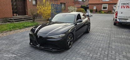 🔥0393 SPLITTER ADATTO PER ALFA ROMEO GIULIA VELOCE NERO LUCIDO🔥