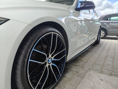 ⭐SOTTO MINIGONNE ADATTO PER BMW SERIE 3 E90 E91 05-11 NERO LUCIDE⭐