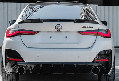 🔥DIFFUSORE REAR BLACK NERO LUCIDO ADATTO PER BMW G26 GRAN COUPE 2020+🔥