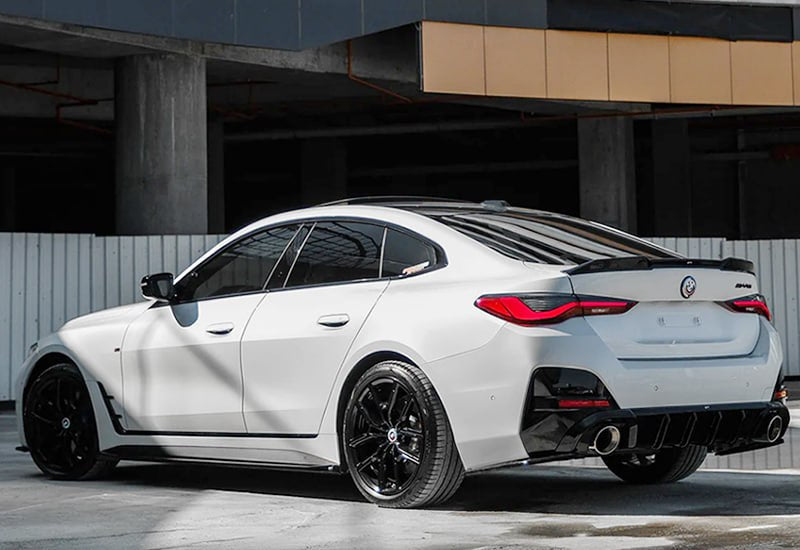 🔥DIFFUSORE REAR BLACK NERO LUCIDO ADATTO PER BMW G26 GRAN COUPE 2020+🔥