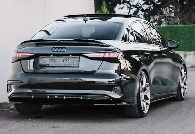 🔥DIFFUSORE AUDI A3 8Y 2020+ ADATTO PER PARAURTI STANDARD SEDAN SPORTBACK🔥