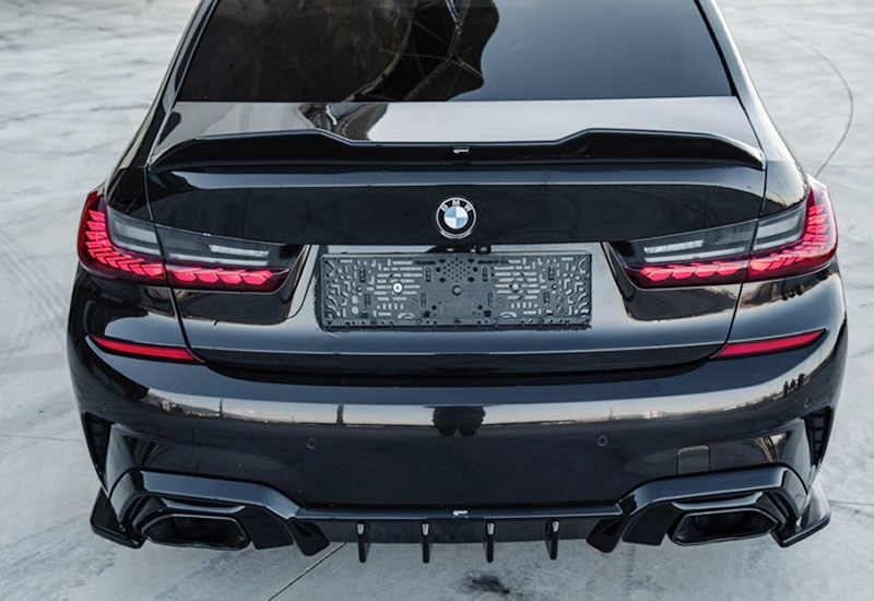 🔥DIFFUSORE A PLUS M PACK STYLE , BLACK NERO LUCIDO ADATTO PER BMW G20 2019+🔥