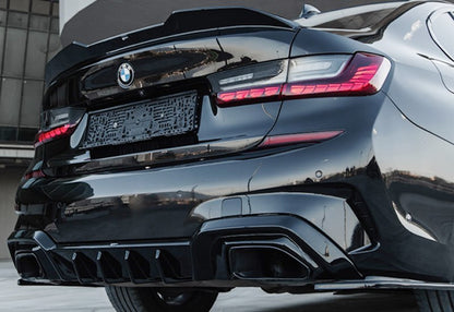 🔥DIFFUSORE A PLUS M PACK STYLE , BLACK NERO LUCIDO ADATTO PER BMW G20 2019+🔥