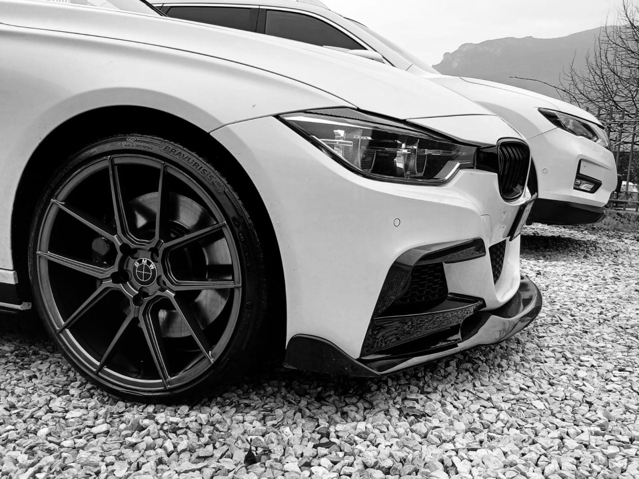 ⭐SPLITTER ADATTO PER BMW SERIE 3 F30 F31 M tech SOTTO PARAURTI ANTERIORE⭐