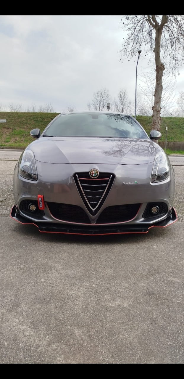 ⭐SPLITTER ANTERIORE ADATTO PER ALFA ROMEO MITO 08+ NERO LUCIDO LOOK RS⭐