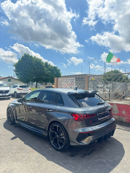 ✨SPOILER ADATTO PER AUDI A3 / RS3 8Y 2020+ LOOK NERO LUCIDO DESIGN SPORTIVO✨