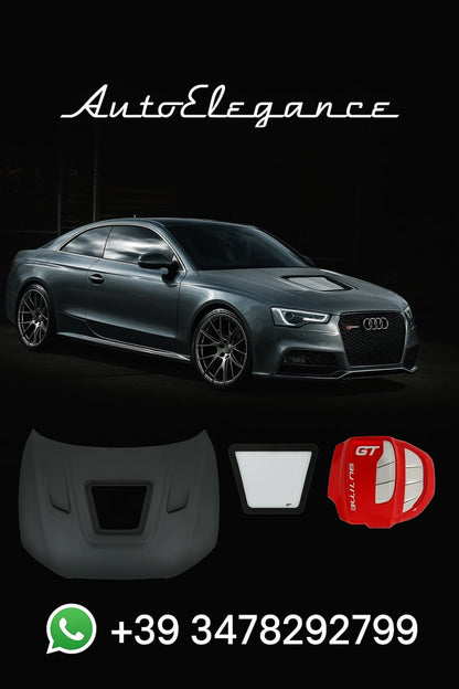 💎COFANO ANTERIORE PER AUDI A5 2012-2015 LOOK GT VETRO E COPERTURA MOTORE💎