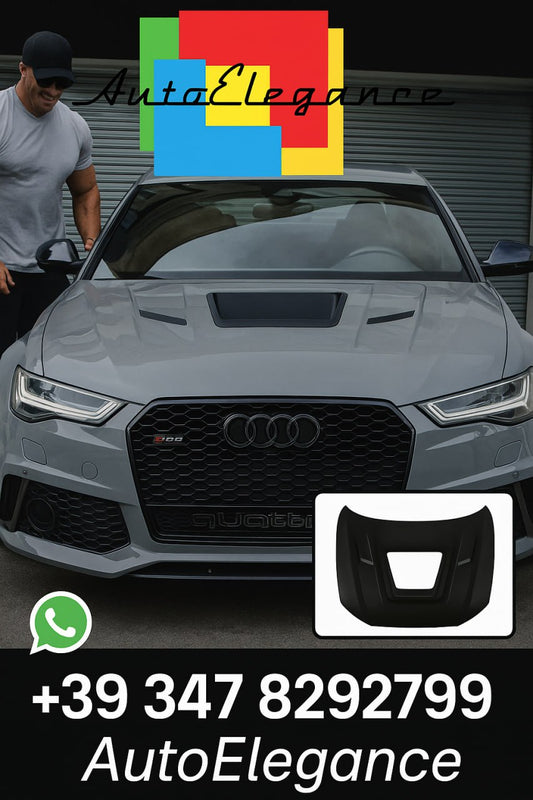 ART. 1964 COFANO ANTERIORE A6 4G C7 2012-2018 LOOK GT (VETRO E COPERTURA MOTORE)