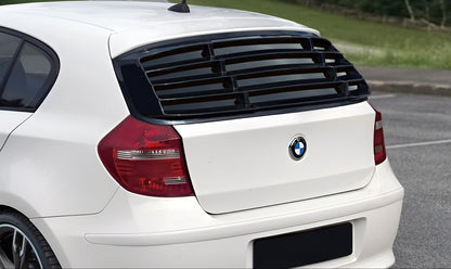 😎WINDOW LOUVER ADATTO PER BMW SERIE 1 E87 , ABS BLACK GLOSSY😎