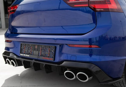 ✨DIFFUSORE POSTERIORE REAR NERO LUCIDO ADATTO PER VW GOLF MK8 R 2019+✨
