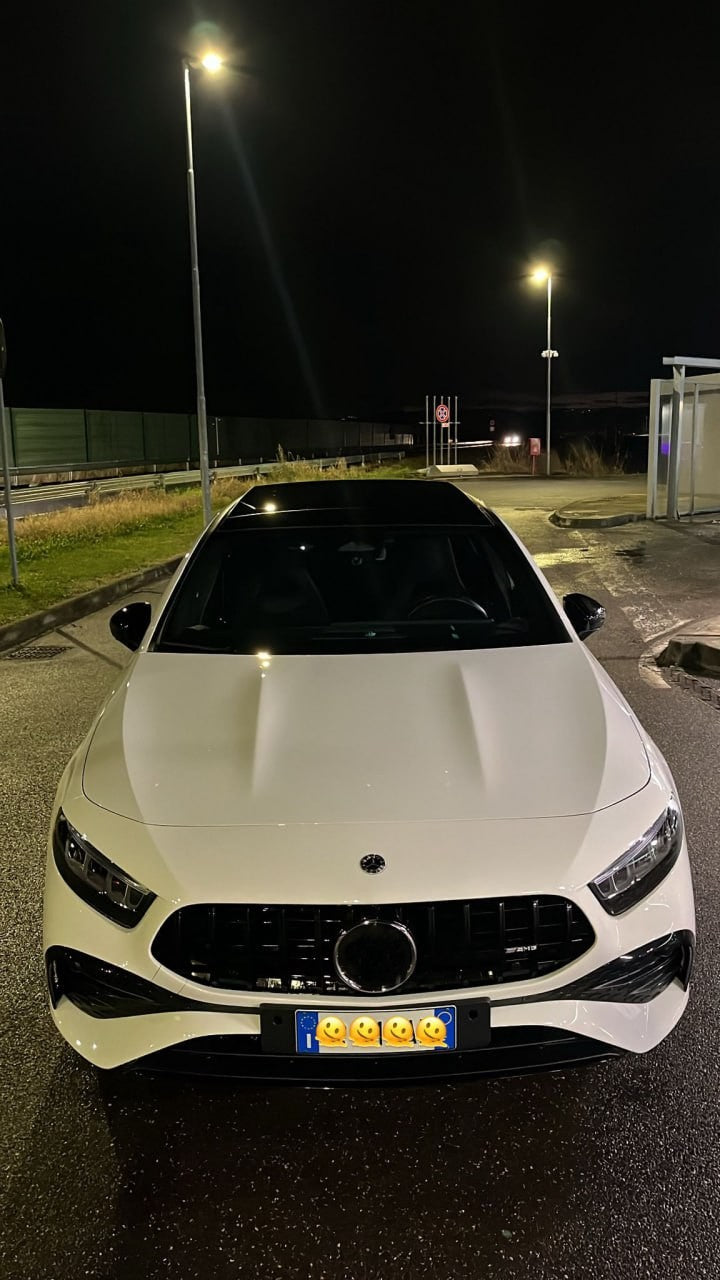 🌟GRIGLIA ADATTO PER MERCEDES CLASSE A W177 2021+ LOOK AMG GT NERA🌟