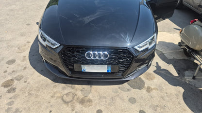 ⭐GRIGLIA ADATTA PER AUDI A3 8V 2017-2020 LOOK RS3 LOOK NERO LUCIDA⭐