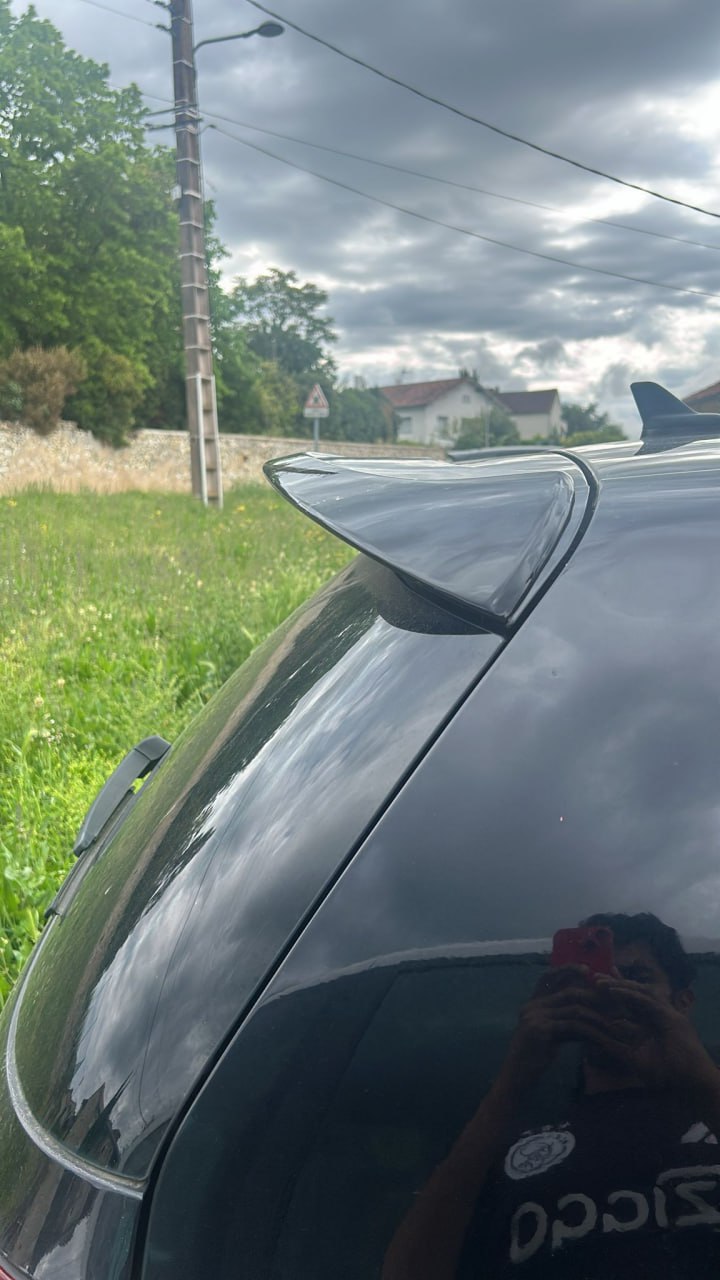 ✨SPOILER SUL TETTO PER VW GOLF 6 VI 2008-2012 POSTERIORE NERO LUCIDO✨