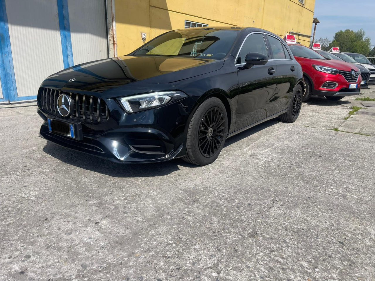 ⭐GRIGLIA ADATTA PER MERCEDES CLASSE B W247 AMG CROMATA SENZA CAMERA⭐
