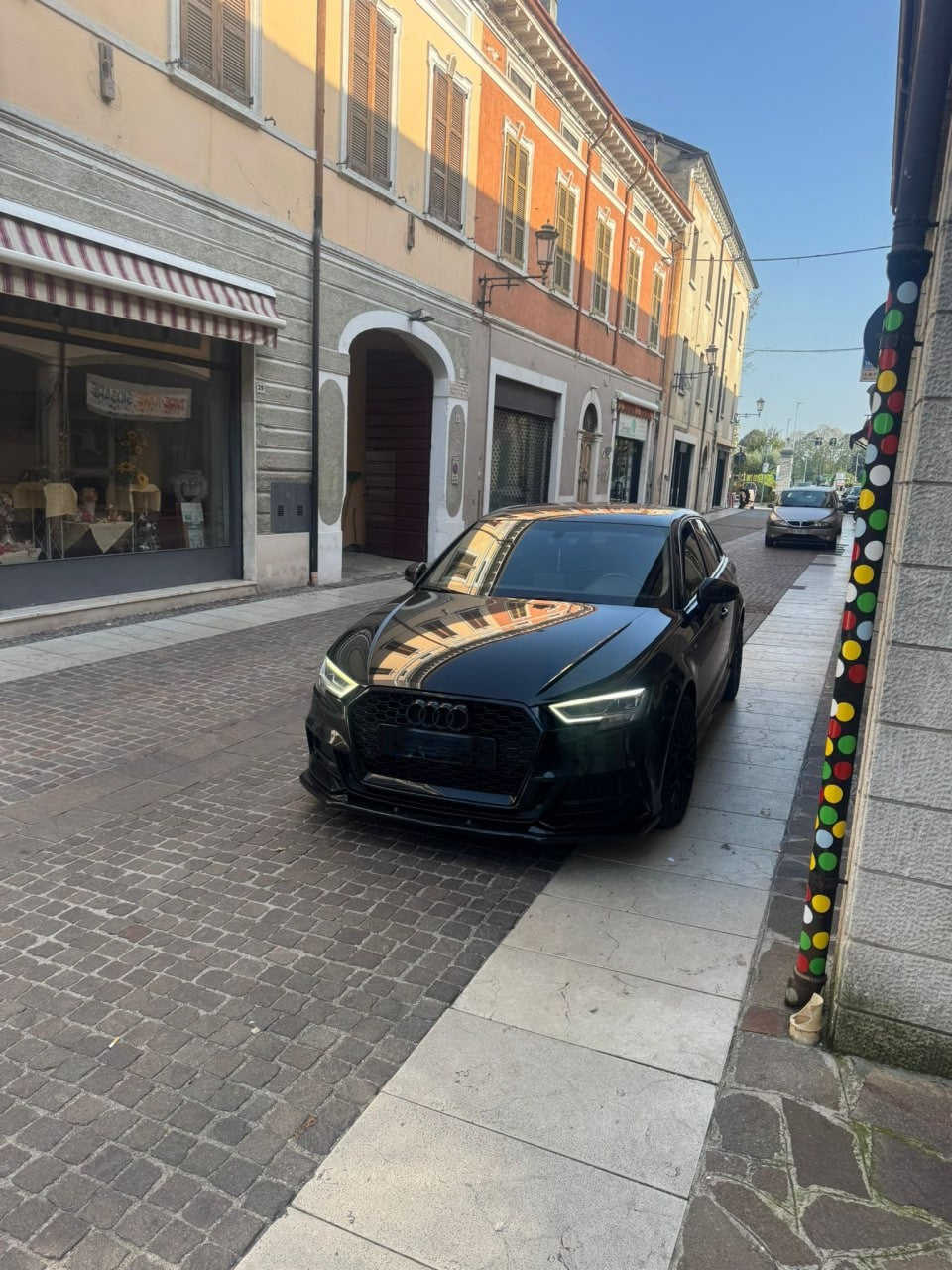 🔥SPLITTER ADATTO PER AUDI A3 8V 2016-2020 S3 S-LINE NERO LUCIDO🔥