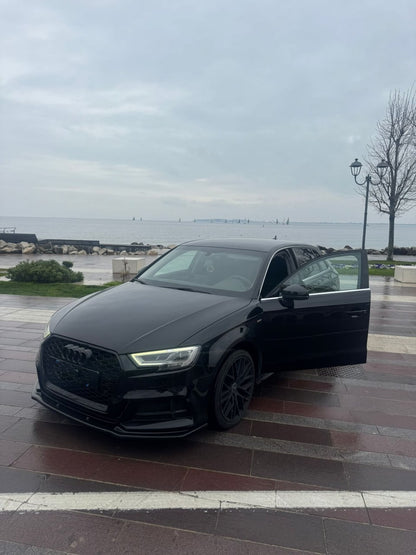 🔥SPLITTER ADATTO PER AUDI A3 8V 2016-2020 S3 S-LINE NERO LUCIDO🔥