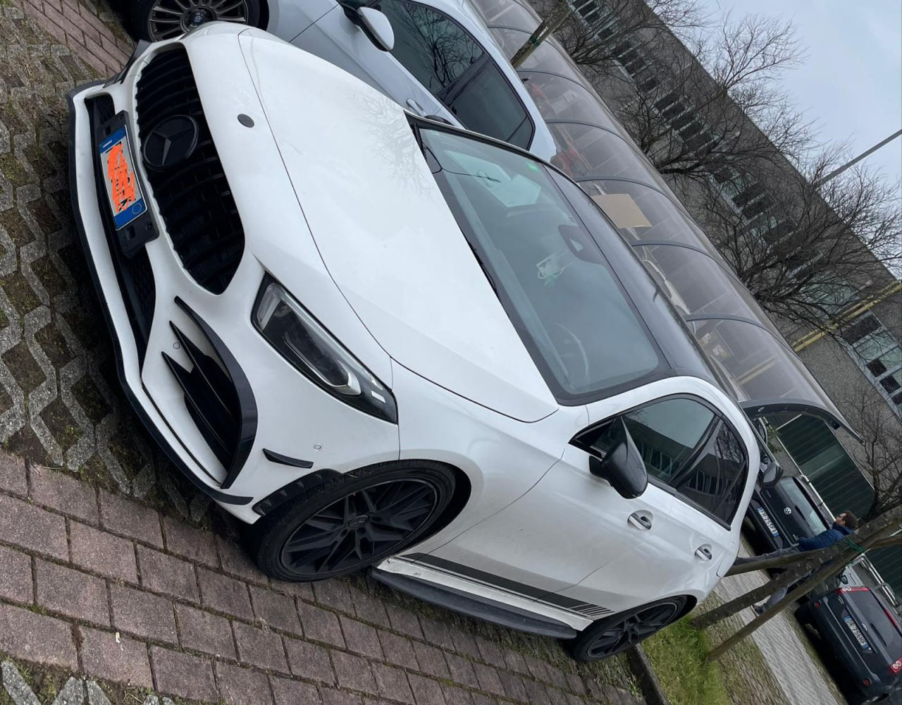 🔥SOTTO MINIGONNE ABS NERO LUCIDO ADATTO PER MERCEDES CLASSE A W176🔥