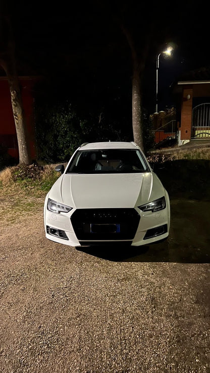💥GRIGLIA ANTERIORE ADATTO PER AUDI A4/RS4 B9 2015+ NIDO D'APE BLACK 💥
