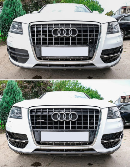 🔥GRIGLIA DANNEGGIATA ADATTO PER AUDI Q5 8R 2007-2011 LOOK SQ5 PROFILI CROMATI🔥