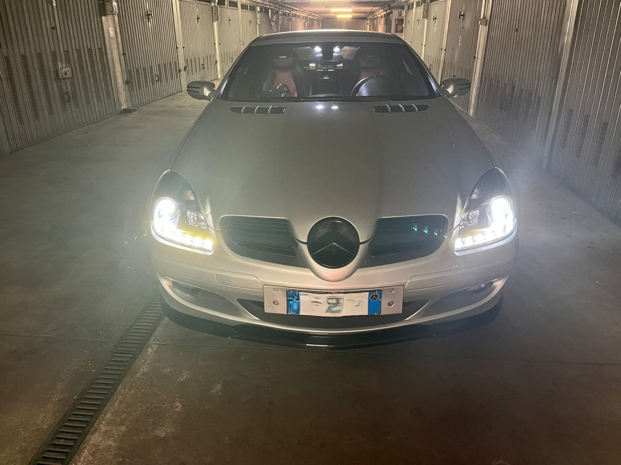 🔥FARI ANTERIORI DAYLIGHT BLACK PER MERCEDES R171 SLK 2004-2011🔥