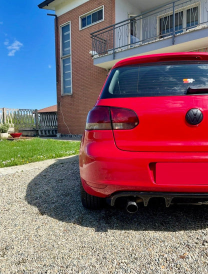 🔥DIFFUSORE POSTERIORE ADATTO PER VW GOLF 6 VI LOOK NERO DESIGN SPORTIVO🔥