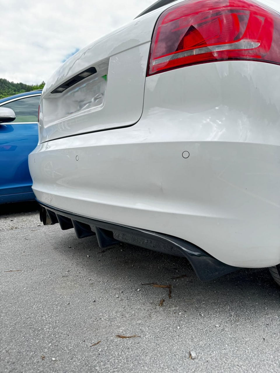 🔥DIFFUSORE PER AUDI A3 S3 8P 08-12 SOTTO PARAURTI RS3 NERO LUCIDO ABS🔥