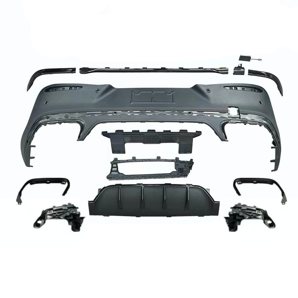 ART.2231 DIFFUSORE GLC C254 2023+ COUPE LOOK GLC63 PROFILO NERO + TERMINALI