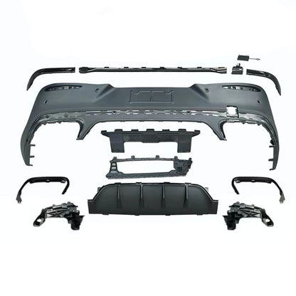 ART.2231 DIFFUSORE GLC C254 2023+ COUPE LOOK GLC63 PROFILO NERO + TERMINALI